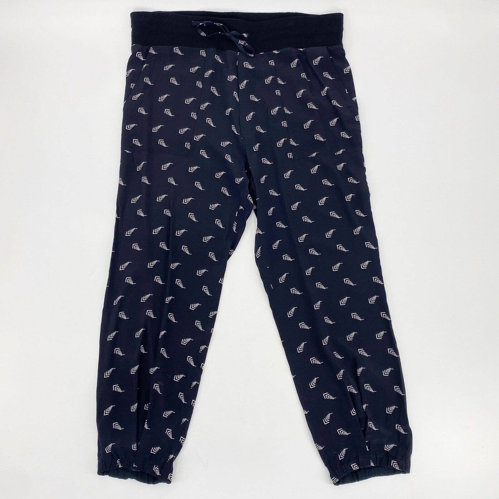 BOY by Band of Outsiders Slouchy 100% Silk Drawstring Jogger Pants Black Sz 4